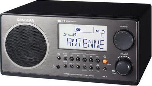 Sangean WR-2 Digital AM/FM Tabletop Radio (Black)