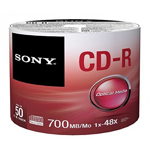 Sony 50CDQ80SP CD-R Data Recordable Media - 50 Pack Spindle