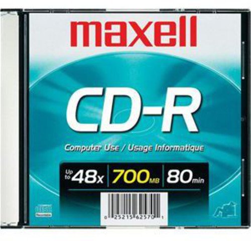 Maxell CDR700 1-Pack 700MB Blank Recordable CD 648201