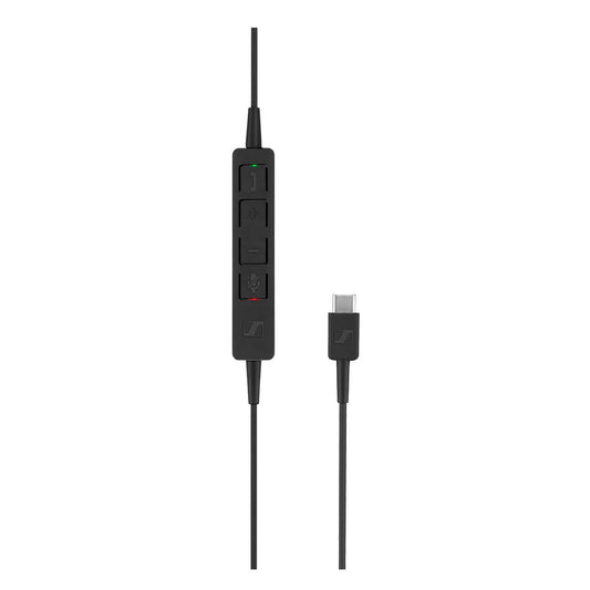 SENNHEISER SC 130 USB-C (508353) - Single- Sided (Monaural) Headset for Business Professionals | with HD Stereo Sound, Noise-Canceling Microphone, USB-C Connector (Black)