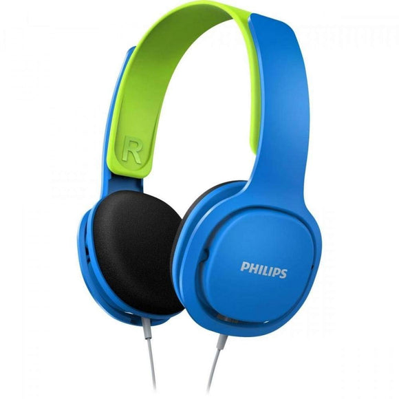 Philips Coolplay Kids On-Ear Headphones - 85dB Volume Limiter - Safer Hearing (SHK2000BL)