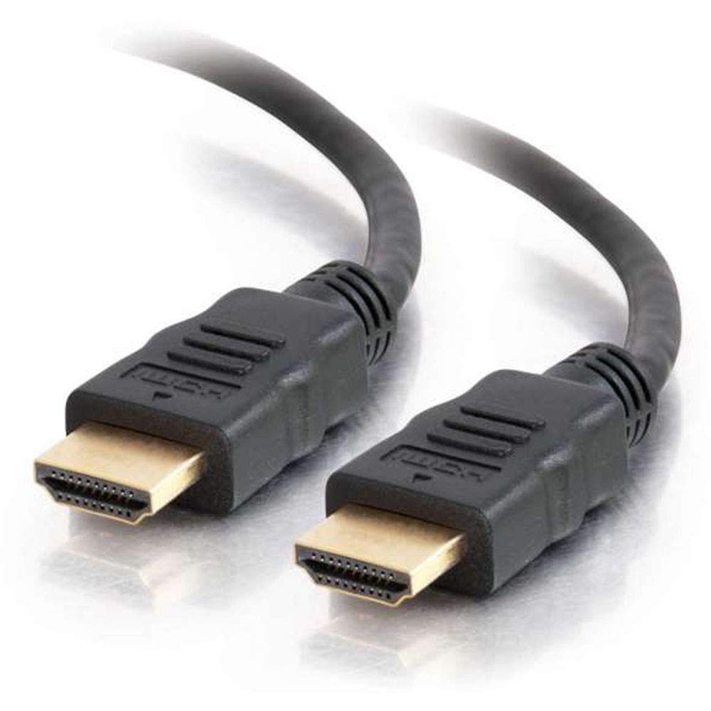 C2G 42500 High Speed HDMI Cable with Ethernet for TVs, Laptops, and Chromebooks, Black (1.6 Feet, 0.5 Meters)