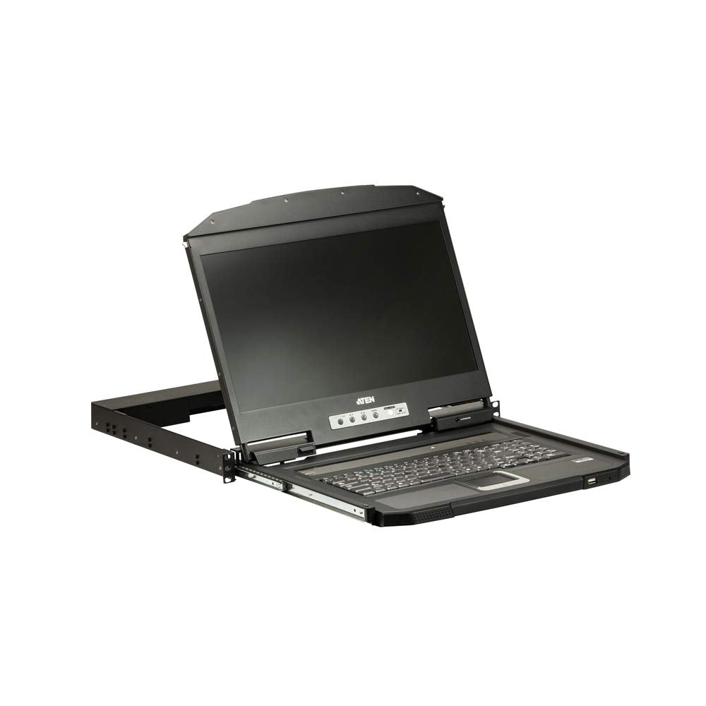 ATEN CL3700NW 19In Ultra Short Depth Wide SCRN LCD Console HDMI/USB