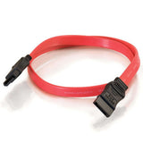 C2G 10192 7-pin 180° 1-Device Serial ATA Cable, Red (1 Foot, 12 Inches)