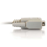 C2G 03046 DB9 F/F Serial RS232 Null Modem Cable, Beige (15 Feet, 4.57 Meters)
