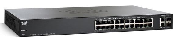 Cisco Small Business Smart SF200-24FP - Switch - 24 Ports - Managed - Desktop, Rack-Mountable (SF200-24FP-NA)
