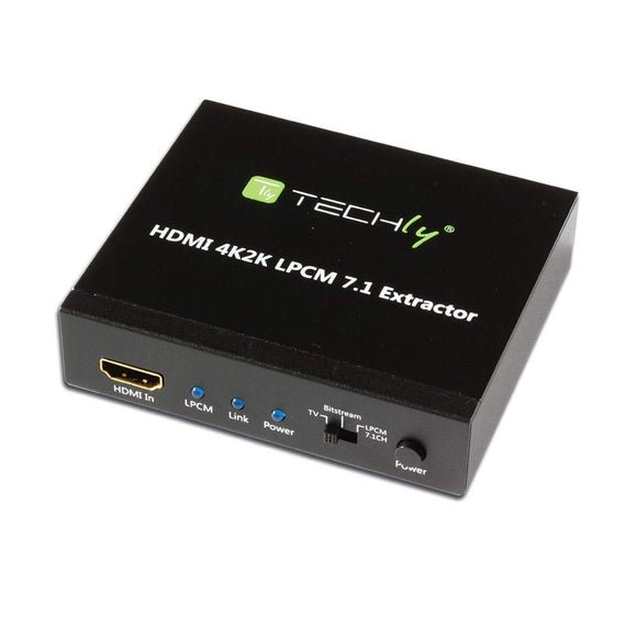 Techly Extractor Audio Extractor 7.1 Lpcm HDMI 4K UHD 3D, (IDATA HDMI)