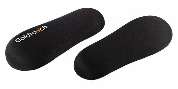 Goldtouch Gel Filled Palm Supports-Black