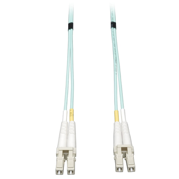 10gb Duplex Multimode 50/125 Om3 Lszh Fiber Patch Cable, (Lc/Lc) - Aqua, 50m (16