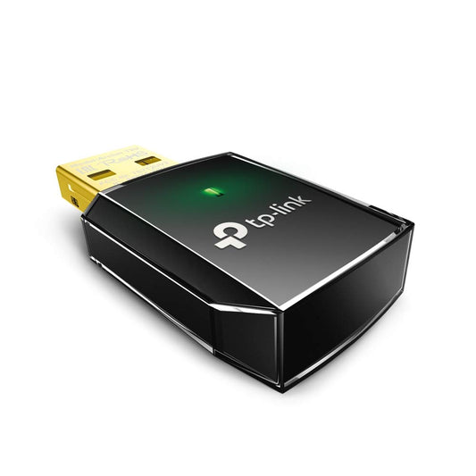 TP-Link Archer T2U V1 AC600 Wireless Dual Band USB Adapter, 2.4GHz 150Mbps/5Ghz 433Mbps, WiFi Dongle, Mini size, Supports Windows (XP/7/8/8.1/10), Mac OS (10.7-10.13)