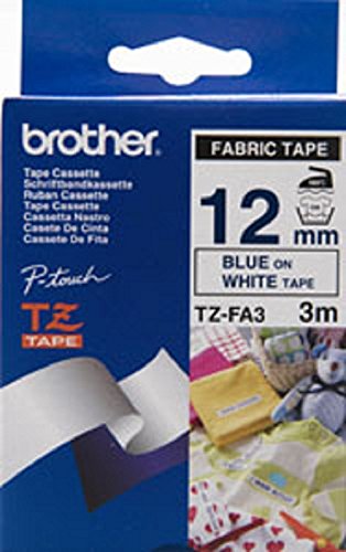 Brother 12mm Navy Blue White Fabric Iron on Tape