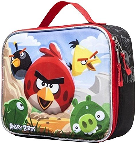 Angry Bird Insulated Lunch Bag - Black & Red Lunch Bag by Unknown