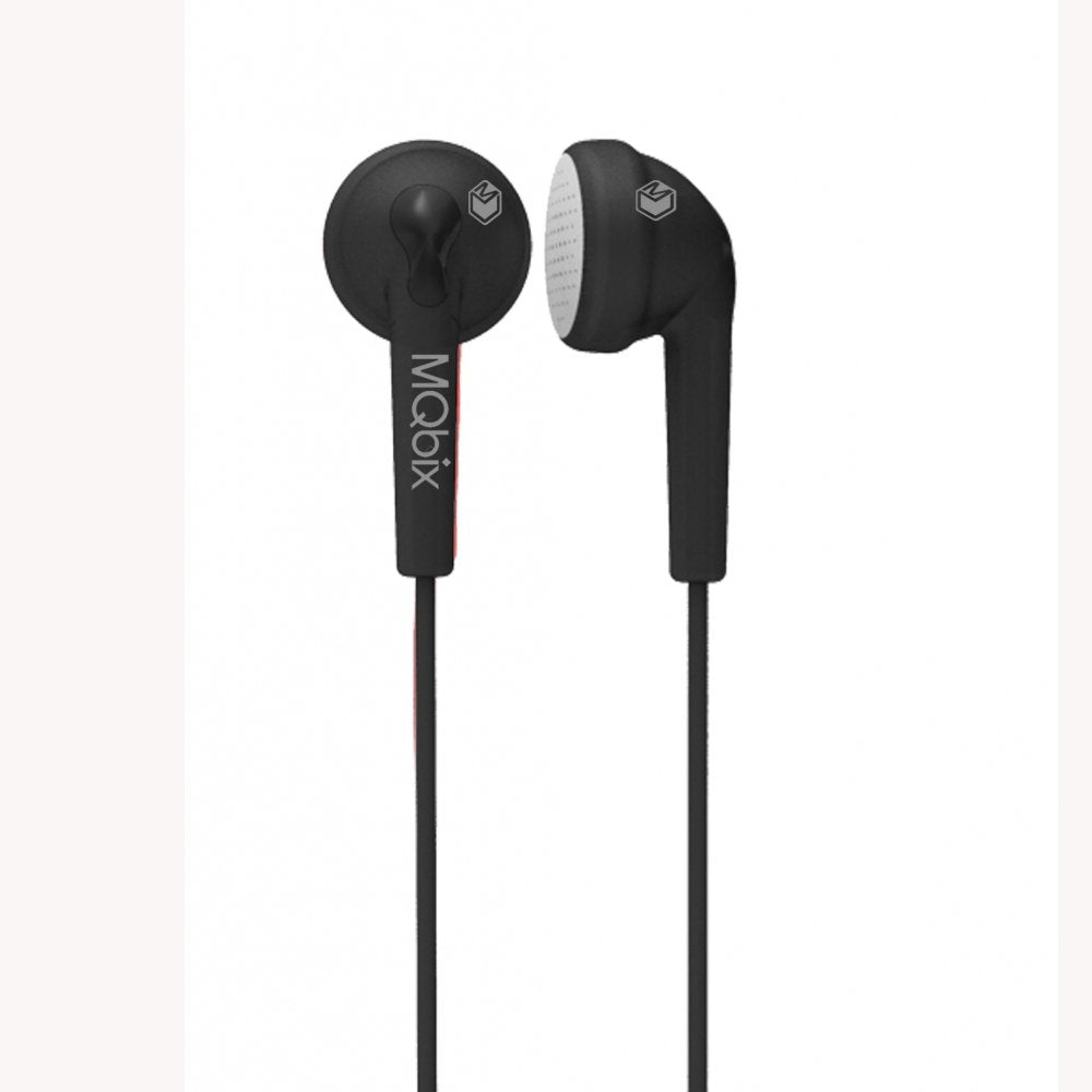 MQBIX Flexible Gel Type Earphones BLACK