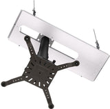 Crimson Adjustable Height Suspended Ceiling Projector Kit with 12-18 inch Drop (Black) JKS3-18A