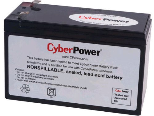 CyberPower RB1290 Replacement Battery Cartridge, Maintenance-Free, User Installable