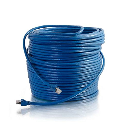 50FT CAT6 Blue Solid Shielded