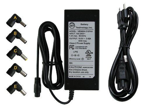 19v, 65w Universal Ac Adapter(5 Tips)