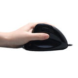 Adesso Imouse E7 - Ergonomic Mouse for Left Hand, with Cable, Programmable Functions, and Adjustable Weight