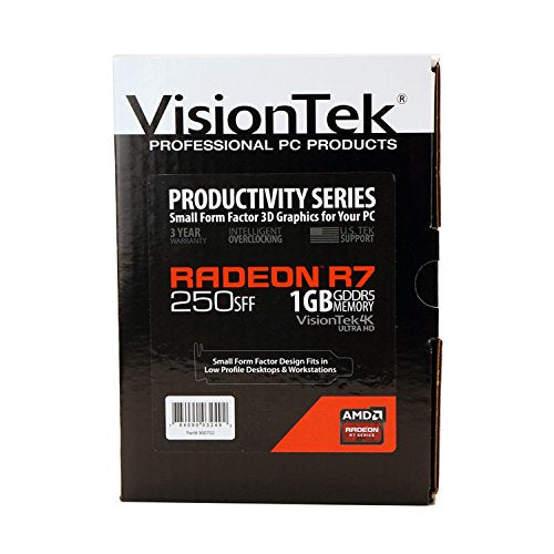 VisionTek Radeon R7 250 SFF 1GB GDDR5 (DVI-D, HDMI, VGA*) Graphics Card - 900702