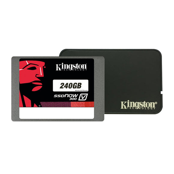Kingston Digital 7mm Height 240GB SSDNow V300 SATA 3 2.5 Notebook Bundle Kit with Adapter Solid State Drive, SV300S3N7A/240G