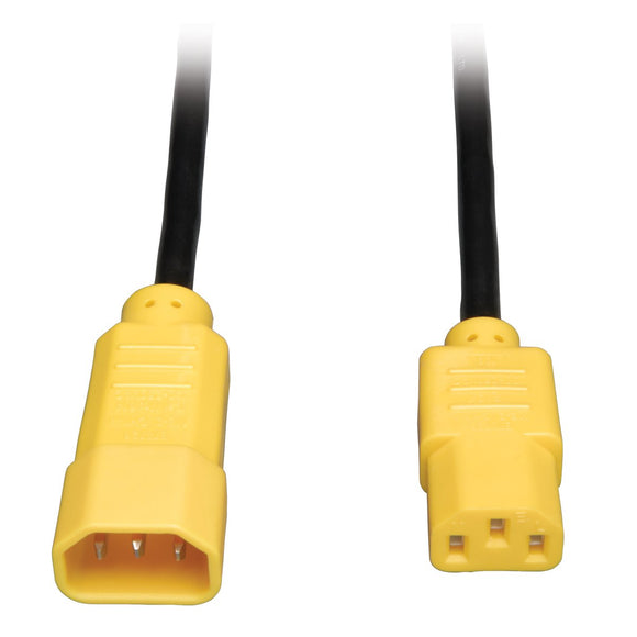 4ft18awg Power Cord C14-C13 Yellow (P004-004-YW)
