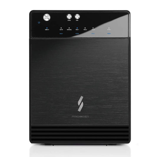 Mediasonic USB 3.1 4 Bay 3.5" SATA Hard Drive Enclosure - USB 3.1 Gen 2 10Gbps Type C/USB-C (HF7-SU31C)