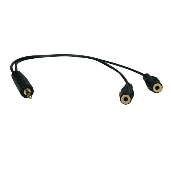Tripp Lite P313-001 1 Foot Stereo Splitter Cable 3.5MM MALE/2 X 3.5MM Female