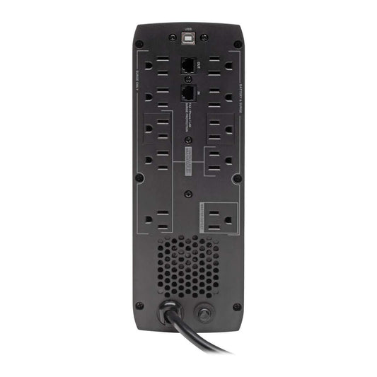 Y417U Tripp Lite 1440VA 900W Eco-Friendly UPS Battery Backup, AVR Protection, LCD Display, Line-Interactive, 10 Outlets and 2 USB Charging Ports, 120V, Tel Protection (ECO1500LCD)