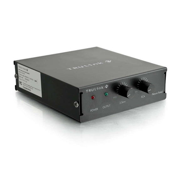 C2G 40100 Trulink 40W Audio Amplifier, Plenum Rated, Black