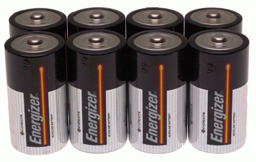 C Cell Alkaline Battery Bulk Pack - 8-Pack