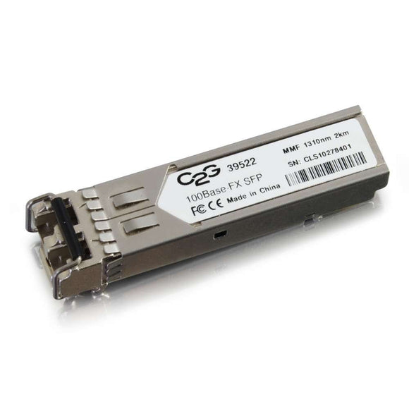 C2G / Cables to Go 39522 Cisco GLC-FE-100FX Compatible 100Base-FX MMF SFP (Mini-GBIC) Transceiver Module
