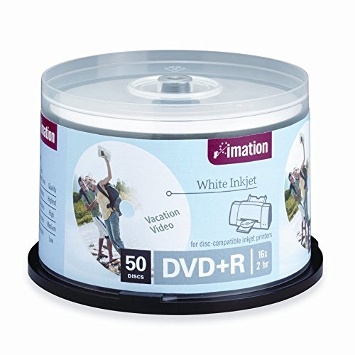 Imation 17353 16X White Ij Printable DVD+Rs, 50-Ct Spindle
