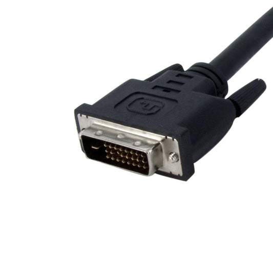 StarTech.com 6 ft 90 Degree Upward Angled Dual Link DVI-D Monitor Cable M/M - Male to Male 25 pin DVI-D Video Cable Black 6 Feet 2560x1600 (DVIDDMMTA6)