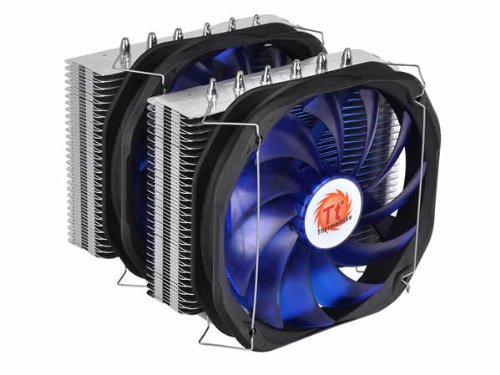 Thermaltake Technoloy Frio Extreme Universal CPU Cooler with Ultimate Over-Clocking Support of 250W TDP Dual 140mm VR/PWM Fans CLP0587