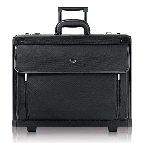 Solo Herald 15.6 Inch Rolling Laptop Catalog Case with Dual Combination Locks
