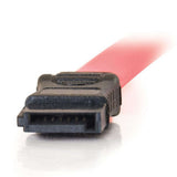 C2G 10192 7-pin 180° 1-Device Serial ATA Cable, Red (1 Foot, 12 Inches)