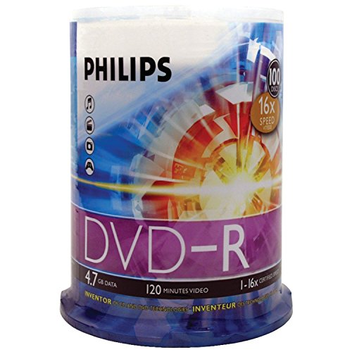 Philips DVD-R 4.7gb 16x, Fl 100 Pack