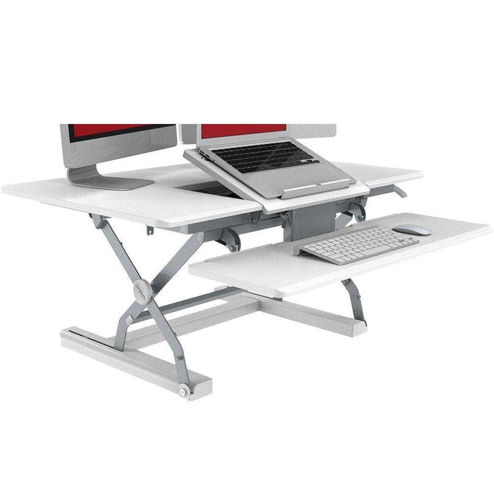 Loctek PL36W 36" Sit-Stand Riser, White