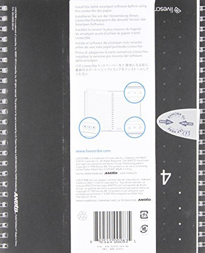 Livescribe A5 Single Subject Notebook