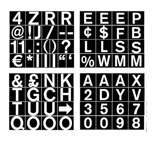 Bi-silque Visual Communication MasterVision 1-Inch Magnetic Set of Letters, Numbers and Symbols