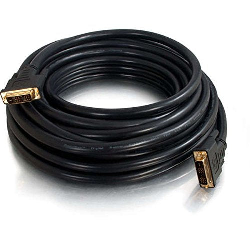 C2G 41234 Pro Series Single Link DVI-D Digital Video Cable M/M, In-Wall CL2-Rated, Black (35 Feet, 10.66 Meters)