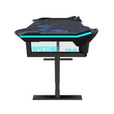 EBLUE 37236 RGB Glowing PC Gaming Desk 2.0, Large, Blue