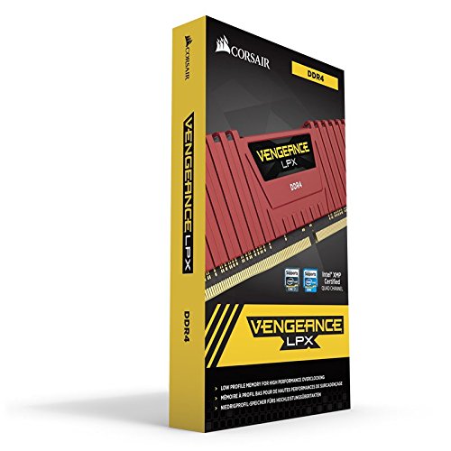 Corsair LPX 16GB Dram 2400MHz C14 Memory Kit for Systems 16 DDR4 2400 (PC4 19200) DDR4 2400 CMK16GX4M2A2400C14R
