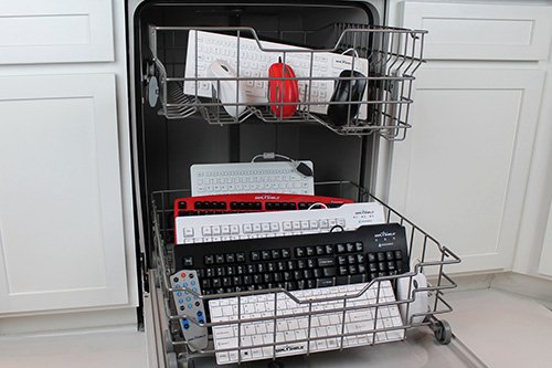 Silver Seal Medical Grade Keyboard - Dishwasher Safe & Antimicrobial - Qwerty Is