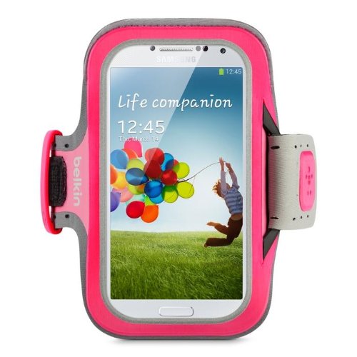 Belkin F8M558BTC01 Slim-Fit Armband for Samsung Galaxy S4/S IV (Pink)