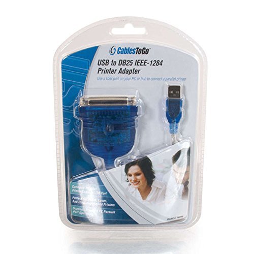 C&E USB to Parallel IEEE 1284 Printer Adapter Cable PC