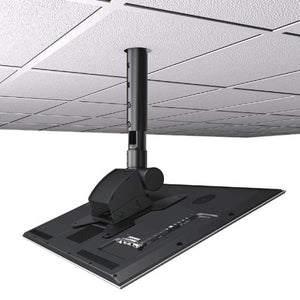 Crimson AV CXT42 Ceiling Mount Kit For Extrema Tilt for 13"-37" Flat Panel Screens, Black, Weight 5.3 Pounds , Tilt 70 To 90 Degrees, Rotation 360 Degrees, 1.5" NPT Thread Compatible, High-Grade Cold Rolled Steel Construction, Scratch Resistant Epoxy Powd