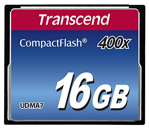 Transcend 400X-16 GB Compact Flash Memory Card TS16GCF400 (Blue)