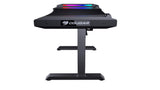 Cougar Mars RGB Ergonomic Height Adjustable Gaming Desk with Control Stands for PC and USB/Audio Devices