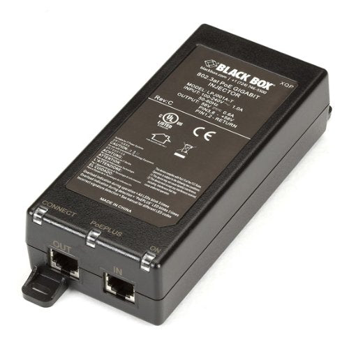Black Box 802.3at PoE Gigabit Injector, 1-Port